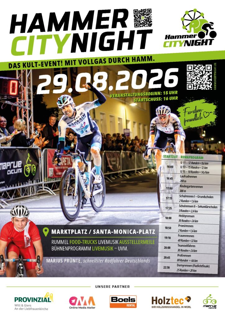 Vollständige Vorschau des Hammer City Night A3-Flyers Allgemein